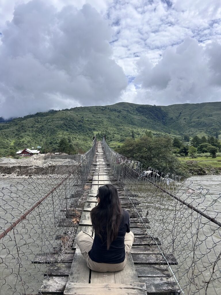 Hanging bridge Mechukha _