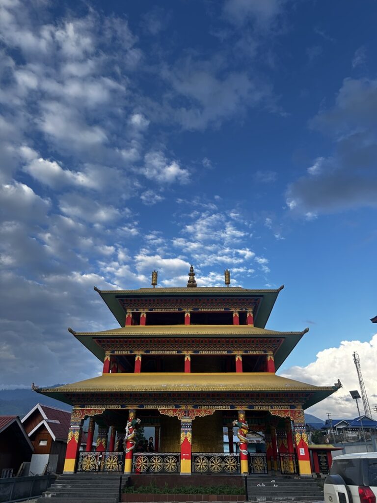 Indias largest Buddhist prayer wheel in Menchuka