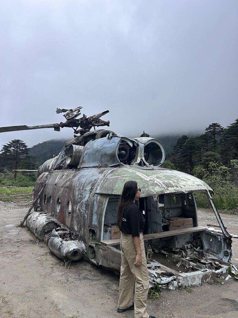 Lamang helicopter crash site