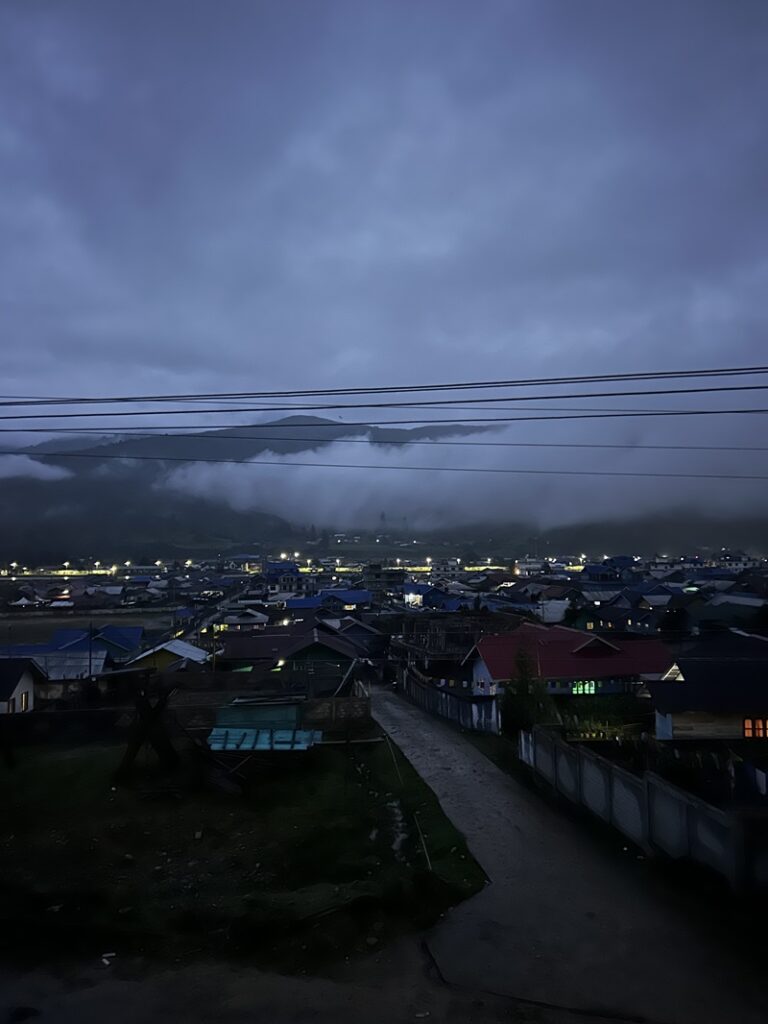 Menchukha at night_